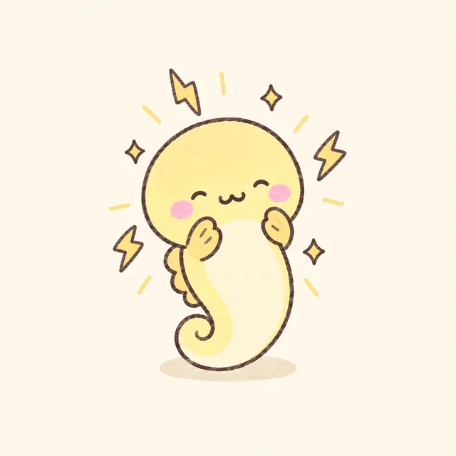 ぴか電気うなぎのイラスト