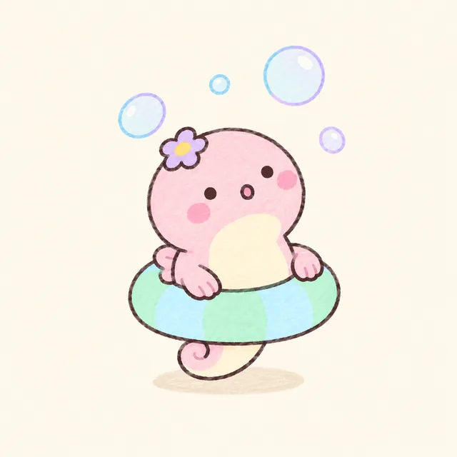 漂い天然うなぎのイラスト